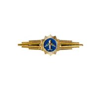 Captain Chest Badge Metal Airman Fling Pin Naval Senior Pilotd Wing Pilotdes Badge Lapel Pin Aviation Wings Badge Aviation Wings Captain Chest Badge Airman Uniform Shirt, gold and blue backgr, One