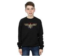 Captain Chest Emblem Sweatshirt Marvel Black 5-6 Years