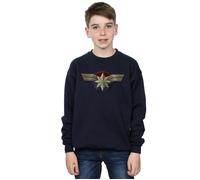 Captain Chest Emblem Sweatshirt Marvel Navy 5-6 Years