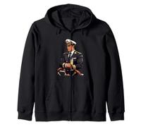Captain Confidence Leadership Lifestyle Art Zip Hoodie