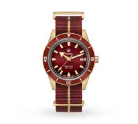 Rado Mens Burgandy R32504407 Captain Cook Automatic Bronze and Textile Watch 42mm