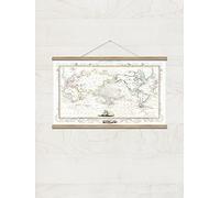 Captain Cook Voyages Map Poster - 30x40 cm