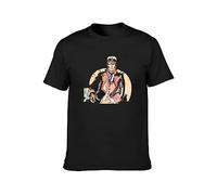 Captain Corto Maltese Black T-Shirt Printed Tee Graphic Top for Men Shirt XL