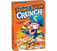 Captain Crunch Breakfast Cereal, Peanut Butter Crunch, 11.4oz (325g) Box - US Import