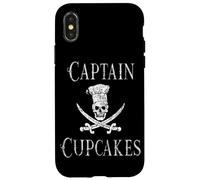 Captain Cupcakes Pirate Culinary Cupcake Lover Case for iPhone X/XS