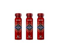 Captain Deodorant Body Spray for Men, 48H Fresh, 0% Aluminium Salts, 150 ml, Pack of 3