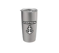 Captain Double Sided Front and Back Anchor Sailing Boat Sea Stainless Steel Insulated Tumbler