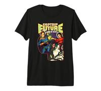 Captain Future Vintage Sci-Fi Pulp Art Premium T-Shirt