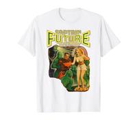 Captain Future Vintage Sci-Fi Pulp Art Value Graphic T-Shirt, Men, White, XL