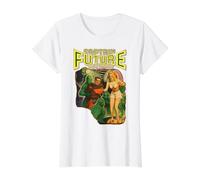 Captain Future Vintage Sci-Fi Pulp Art Value Graphic T-Shirt, Women, White, XL