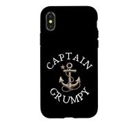 Captain Grumpy Boat Sailing Boating Vintage Anchor Funny Case for iPhone X/XS