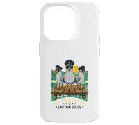 Captain Gulls The Pier Patrol Seagull Ocean Sunset Dock Case for iPhone 14 Pro