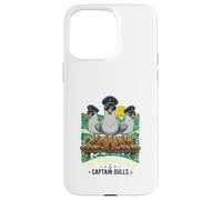 Captain Gulls The Pier Patrol Seagull Ocean Sunset Dock Case for iPhone 15 Pro Max