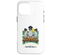 Captain Gulls The Pier Patrol Seagull Ocean Sunset Dock Case for iPhone 16 Pro Max