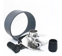 CAPTAIN Impeller fit Sea-Doo GTX LTD, RXT 260, RXT AS, RXT is, RXT X, GTX, Wake Pro, Personal Watercraft OEM 267000945, 267000567, 267000623, 4 Blade Jet Ski Impeller with Wear Ring, Wrench and Seal