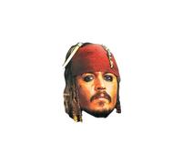 Captain Jack Sparrow Card Fancy Dress Mask (Johnny Depp)