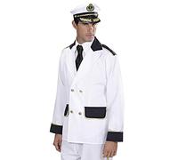 Captain Jacket Costume Medium for Sea Sailor Navy Fancy Dress