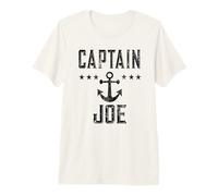 Captain Joe - Retro Personalized Nautical Boating Lover Premium T-Shirt