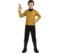 Captain Kirk Boys Fancy Dress Star Trek Sci Fi Space Movie Kids Costume Age 3-4
