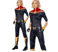 Marvelous MARVEL Captain Costume - Superhero Ladies Fancy Dress outfit