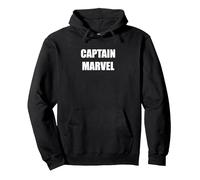 Captain Marvel Pullover Hoodie, Adult Unisex, Black, L