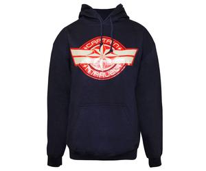 Captain Marvel Womens/Ladies Logo Hoodie NS5293