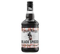 Captain Morgan Black Spiced Spirit Drink with Caribbean Rum | 40% vol | 70cl | Aged in Oak Barrels | Notes of Caramel | Vanilla & Black Cherry | Enjoy in Drinks or a Cocktail