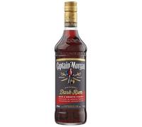 Captain Morgan Dark Rum | 40% vol | 1L | Rich Caramel & Vanilla Notes | Complex Flavour | for Drinks or Cocktails | Caribbean Rum | Blended from 5 Rums