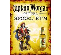 Captain Morgan Original spiced Rum Retro Metal Tin wall Sign/Plaque Wall Bar Pub