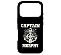 Captain Murphy Anchor and Ship Wheel Nautical Graphic Design Case for iPhone 17 Pro