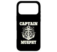 Captain Murphy Anchor and Ship Wheel Nautical Graphic Design Case for iPhone 17 Pro Max