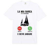 Captain My Boat is Calling and Should I Go Marinio Comfort Colors Adult Heavyweight T-Shirt