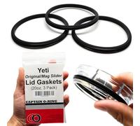 Captain O-Ring - Replacement Lid Seal Gaskets for Yeti Stainless Steel Insulated Tumbler Mugs (3 Pack) [20 oz Lid Size]