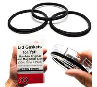 Captain O-Ring Replacement Seals for Yeti Insulated Stainless Steel Cup Lids (Pack of 3) [Lid Size 850ml]