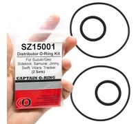 Captain O-Ring - SZ15001 Distributor O-Ring Kit - fits Geo Tracker, Suzuki Sidekick, Samurai, Jimny, Swift, Vitara (2 Sets, 4 O-Rings)