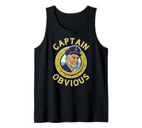 Captain Obvious Shirt Funny Boat Sailing Awesome Sarcasm Tank Top