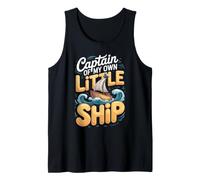 Captain of My Own Little Ship Sailing Sailor Nautical Tank Top