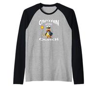 Captain of the Quack Cruise Ducks Keep Hide You Decide Fun Raglan Baseball Tee
