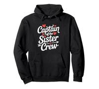 Captain Of The Sister Crew Funny Sister Matching Pullover Hoodie