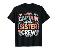 Captain of The Sister Crew Sibling Funny Sister Matching T-Shirt
