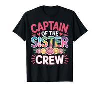 Captain of The Sister Crew Sibling Funny Sister Matching T-Shirt