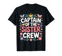 Captain of The Sister Crew Sibling Funny Sister T-Shirt