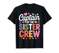 Captain of The Sister Crew Sibling Funny Sister T-Shirt