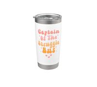 Captain of The Struggle Bus Funny School Bus Stainless Steel Insulated Tumbler