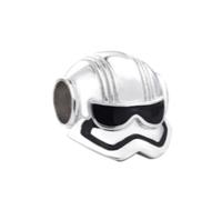 Captain Phasma Premium Star Wars Mandalorian Helmet 925 Silver Compatible with Pandora Charms, Trollbeads, Chamilia, Biagi and Many Other UK Charm Bracelets.