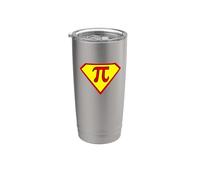 Captain Pi Superhero Symbol Cool Math Super Hero Stainless Steel Insulated Tumbler