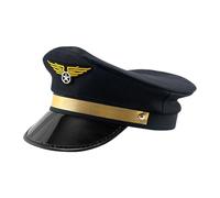 Captain Pilot Hat - Yacht Sailor Hat | Navy Captain Cap | Festival Carnival Role Play Cosplay | Navy Captain Adult Captain Hats Adjustable For Men Women For E