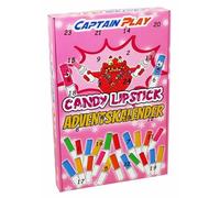 CAPTAIN PLAY Candy Lipstick Advent Calendar 2026 - 24 Individually Wrapped Lipstick Sweets, 120g - Original Christmas Gift Idea
