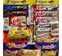 CAPTAIN PLAY Chocolate Snack Box Mix - 20 Different Chocolate Snack Varieties, 1 kg - Office Sharing, Birthday & Advent Calendar Filler