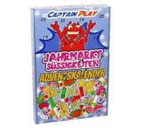 CAPTAIN PLAY Retro Sweets Advent Calendar 2026 - 24 Pieces No Chocolate, 315g - Nostalgic Christmas Gift for Kids & Adults